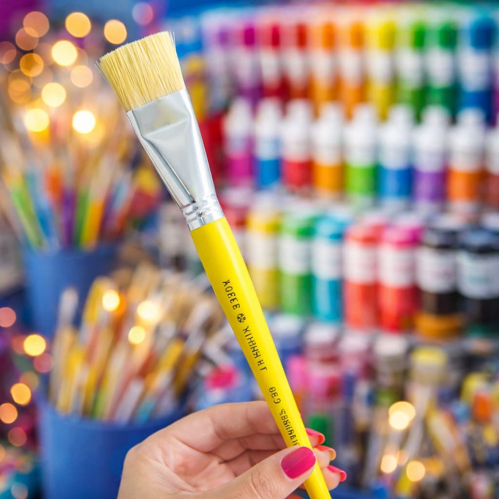 Pincel de Pintura Tigre Ref. 815 Nº 18 Chato - Uso Profissional e Hobby