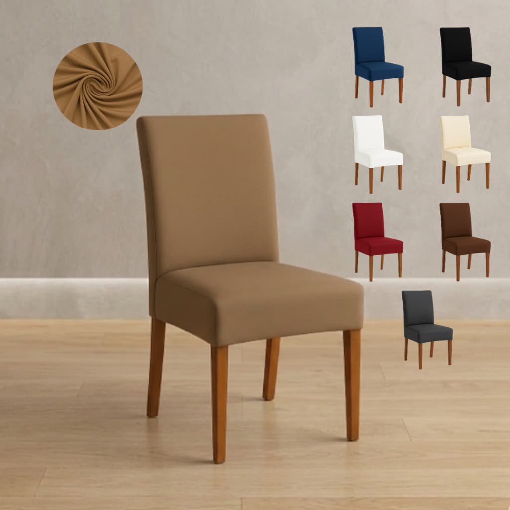 Kit com 8 / 6 e 4 Lugares Capa de Cadeira Jantar Protetora Malha Gel Com Elástico