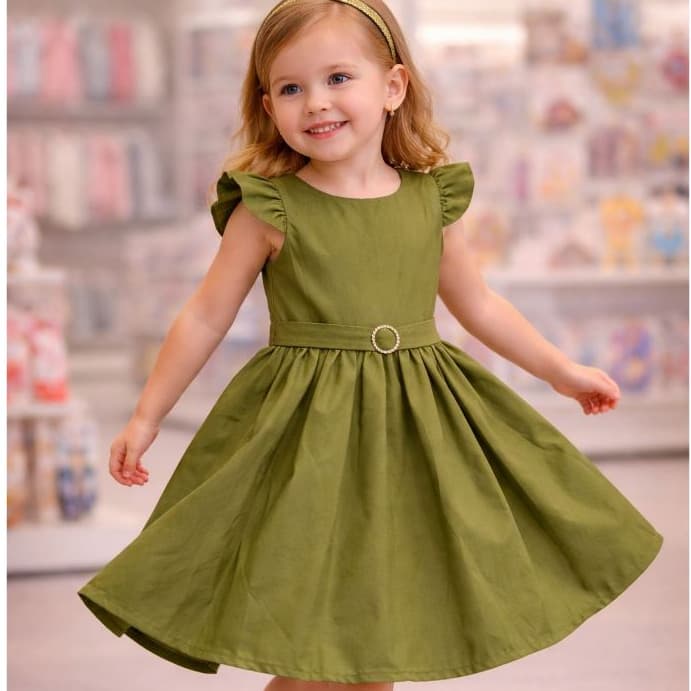 Vestido Infantil Menina Cereja Lilo e Stitch Festa Aniversário Roupa Flores Criança Verão Carnaval Junino