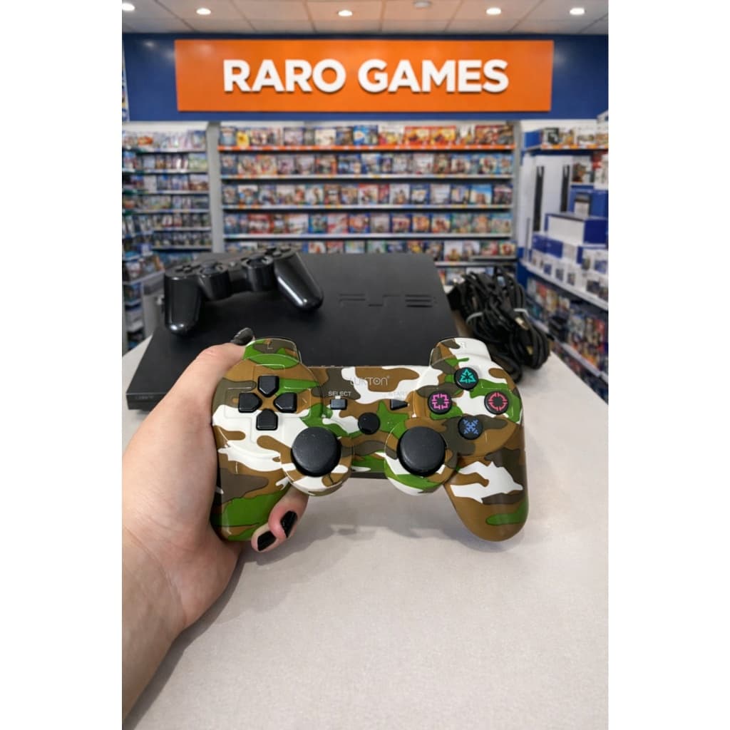 Playstation 3 Slim (Desbloqueado) +1 Controle +20 Jogos +HD 320 GB (Envio Imediato)