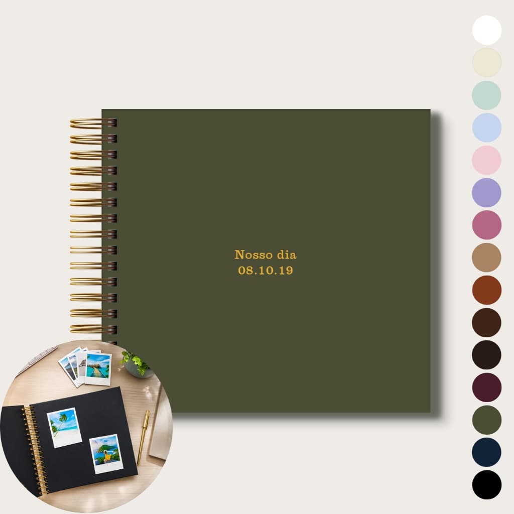 Caderno Personalizado para Scrapbook 22x24cm