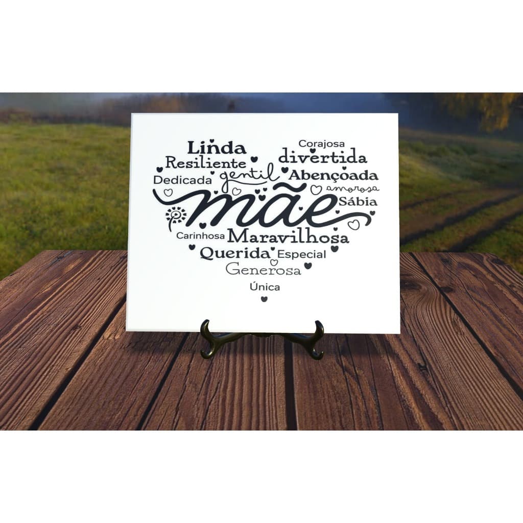 Azulejo 15x15 Personalizado com sua arte e logo! - dia das mães/Presentes Homenagem