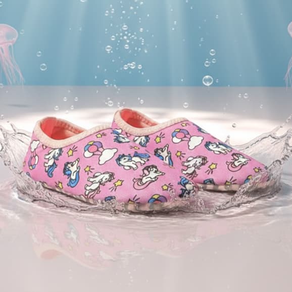 Sapatilha Infantil Aquática Meninas Antiderrapante Praia Piscina Crianças Brincar