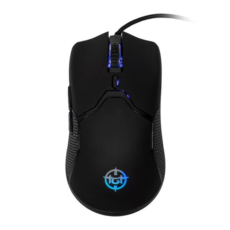 Mouse Gamer TGT Bizon X, Rainbow, 7200DPI, 6 Botoes, Preto, TGT-BIZ-X-BL01