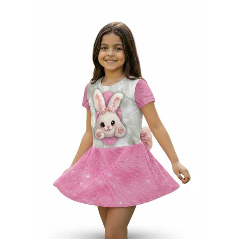 fantasia infantil para a Páscoa coelhinha meninas