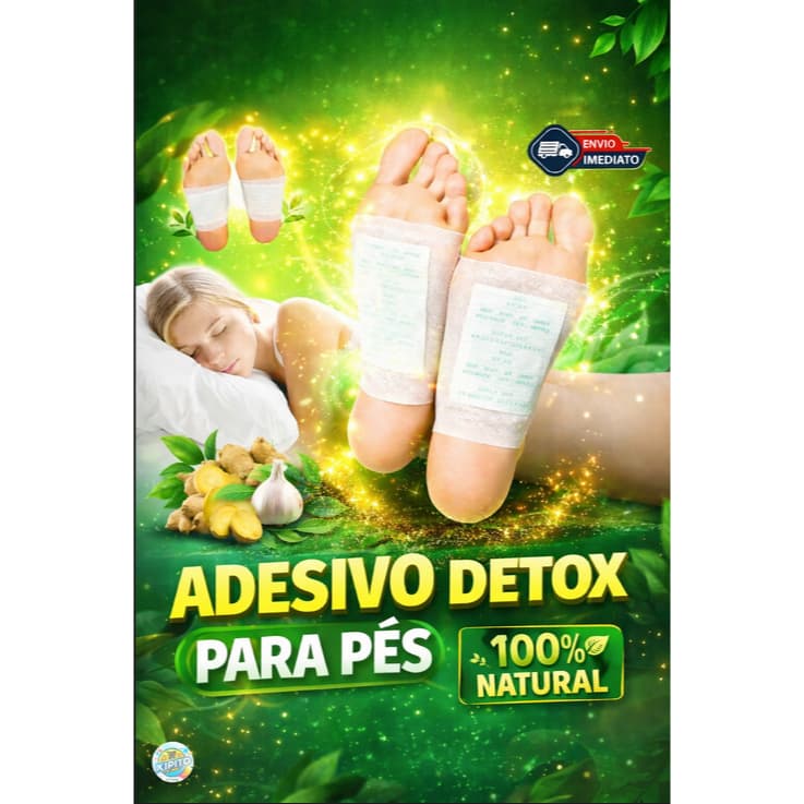 Adesivos Detox para os Pés Elimine Odor, Impurezas e Toxinas Naturalmente Almofada Detox Para os Pés