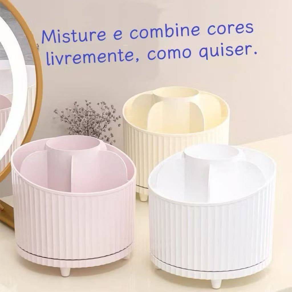 Organizador de mesa giratório para maquiagem multiuso para cosméticos sala escritório cozinha COD   GF-34549