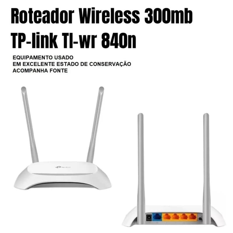 Roteador Tplink wr840 usados lote 5 unid