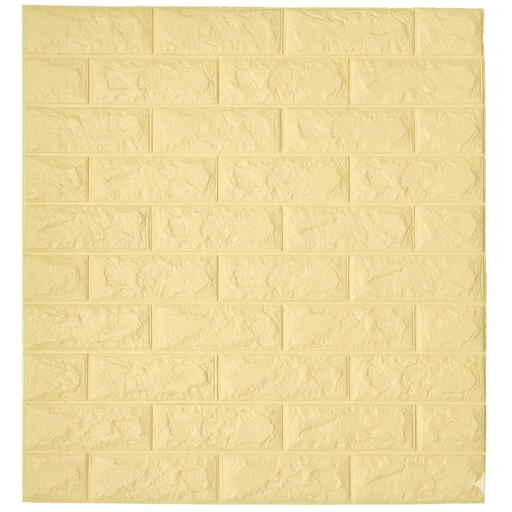 Kit 10 Painel 3D Revestimento de Parede Tijolinho Autocolante Lorben