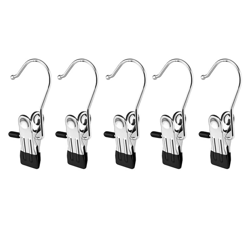 Kit 10-20-30 Cabide Roupa Ganchos de Calça Jeans Aço Inoxidável