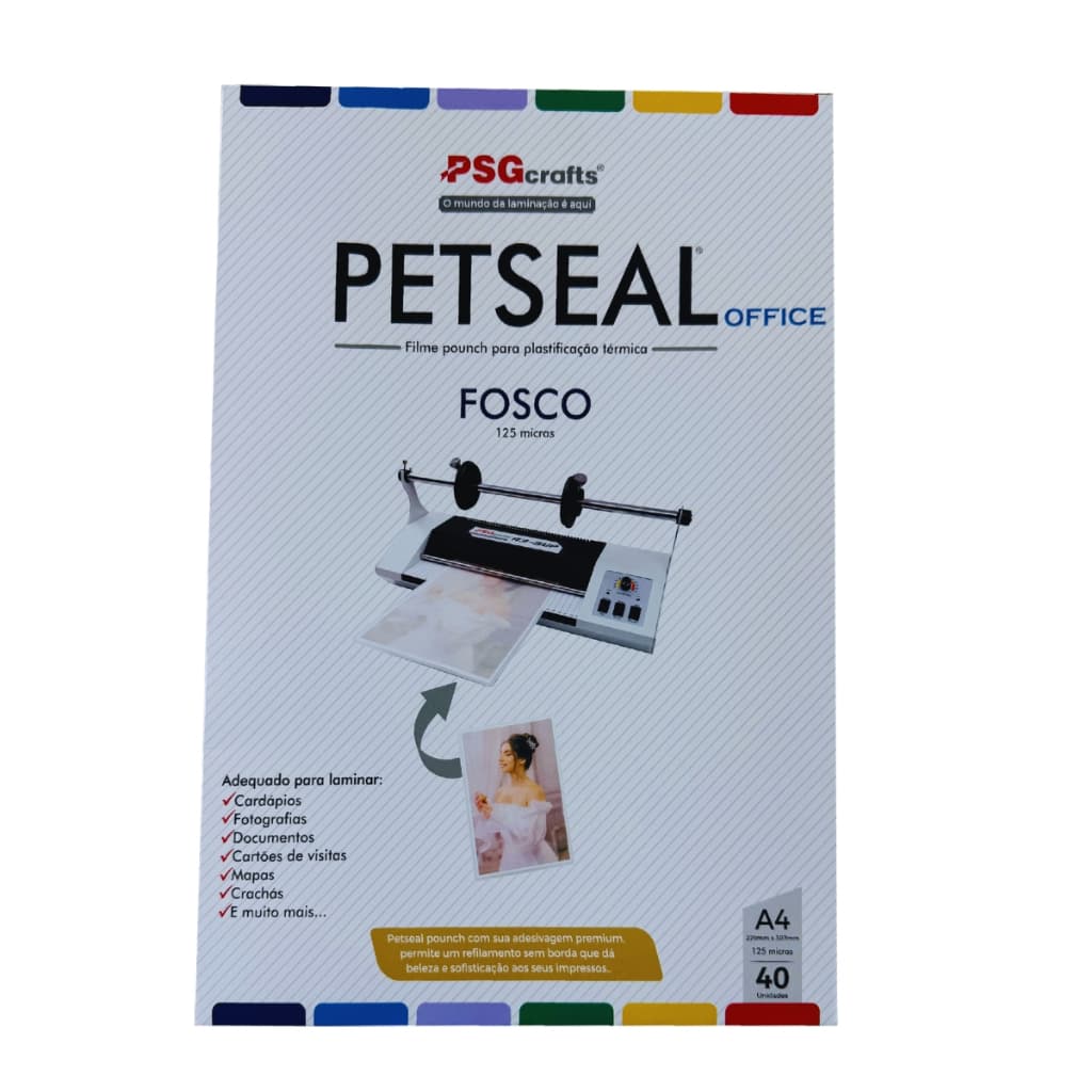 Petseal Fosco A4 com 40 folhas