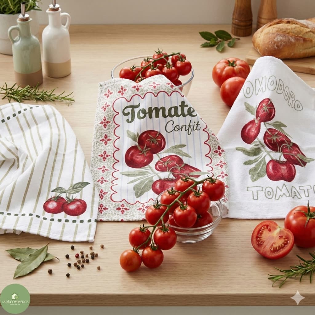 Kit 3 Panos de Prato Atoalhado Dohler 45x65cm, Guardanapo Cozinha/Copa, Estampados, 100% Algodão,