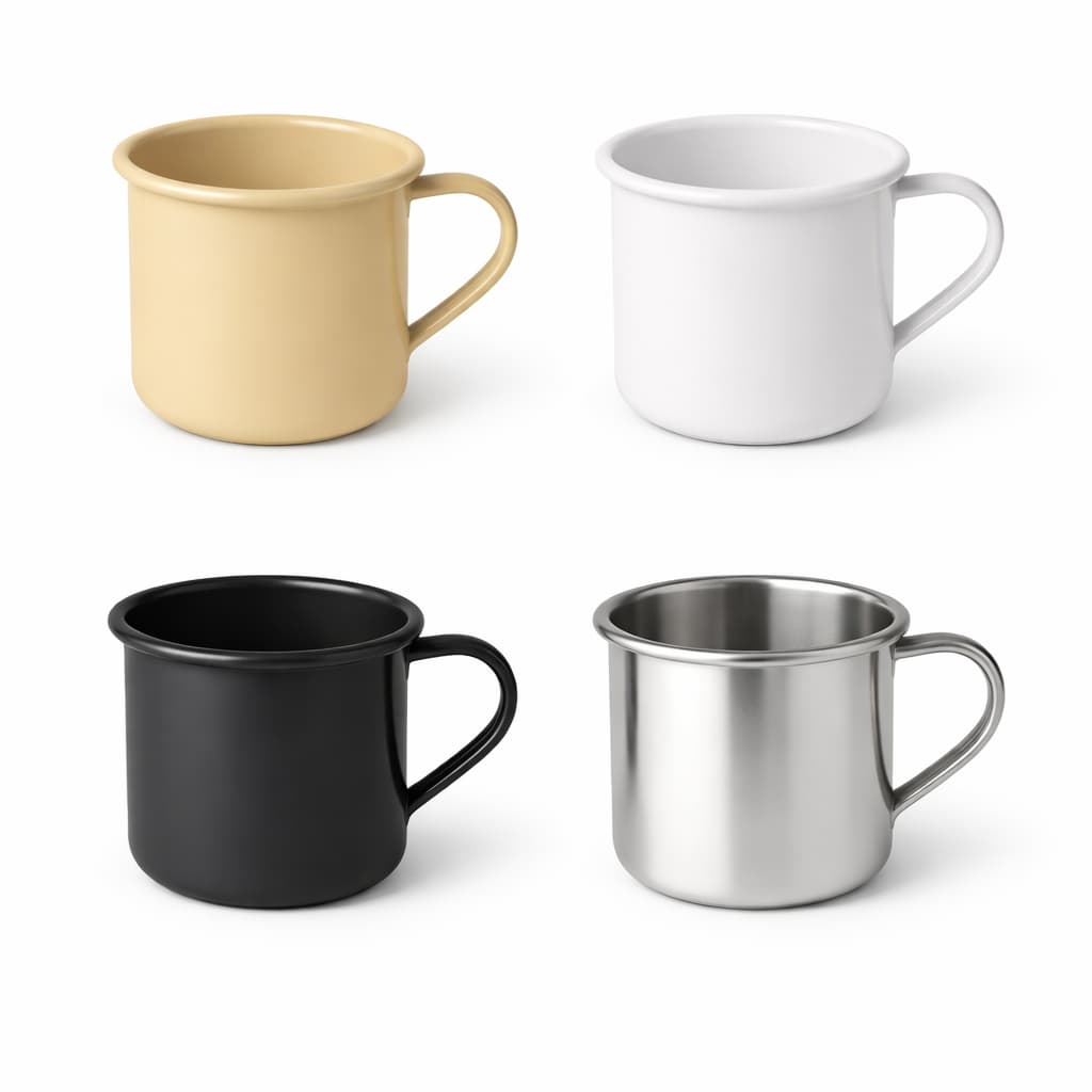 Kit 20 Canequinhas Alumínio 100ml Enfeite Café Decoração Cozinha