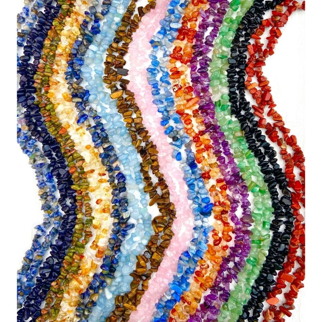 kit c/10 fios de Fio Cascalho de  80cm até 90cm Aprox. 205 Peças