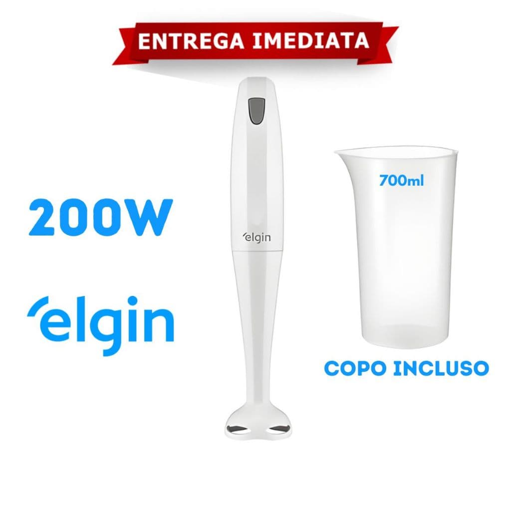 Mixer Turbo 2 em 1 Elgin 200w Branco 127v Original
