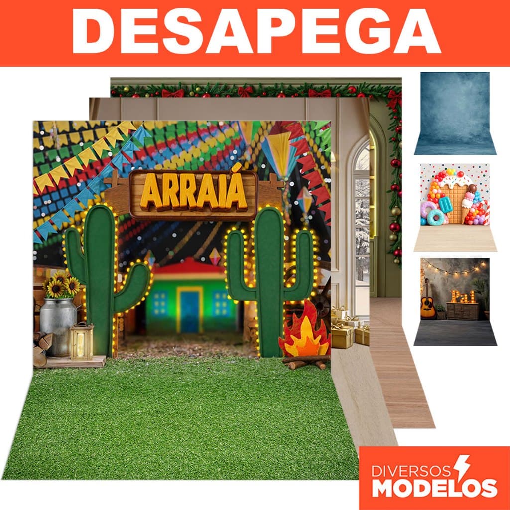 Fundo Fotográfico Painel Vários Modelos Em Tecido Sublimado 1,5x2,2m - Desapega