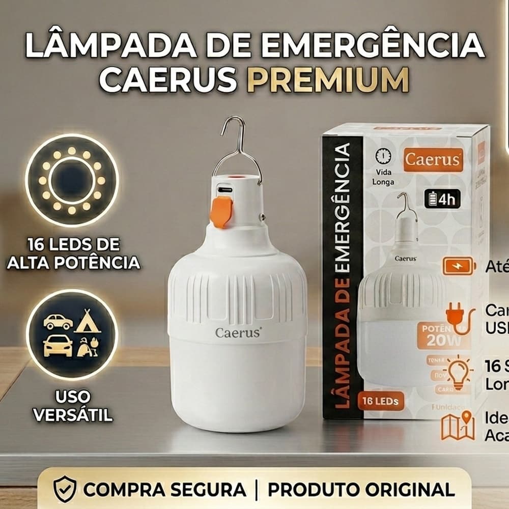 Lâmpada LED Para Camping 20W USB Recarregável Portátil Para Acampamento