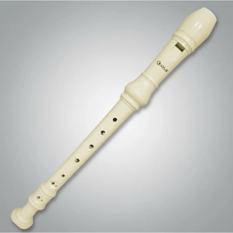 Flauta Doce Soprano Barroca Quasar Q9A-6b Original Bege