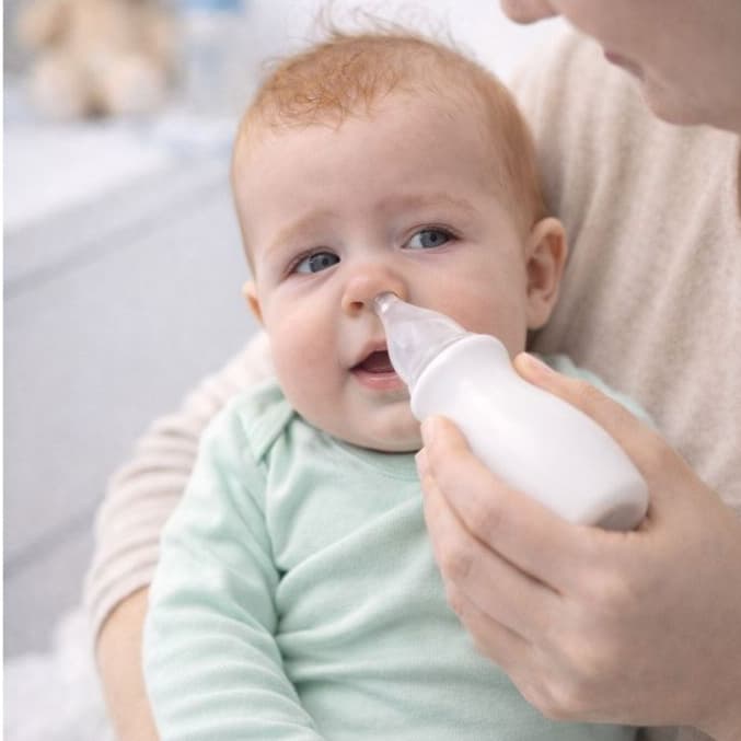 Aspirador Nasal Bebe Infantil Sugador Catarro Branco Love