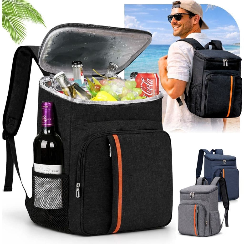 Mochila Térmica Grande Cooler Portátil Resistente Impermeável Piqueniques Viagens Esportes Ar Livre