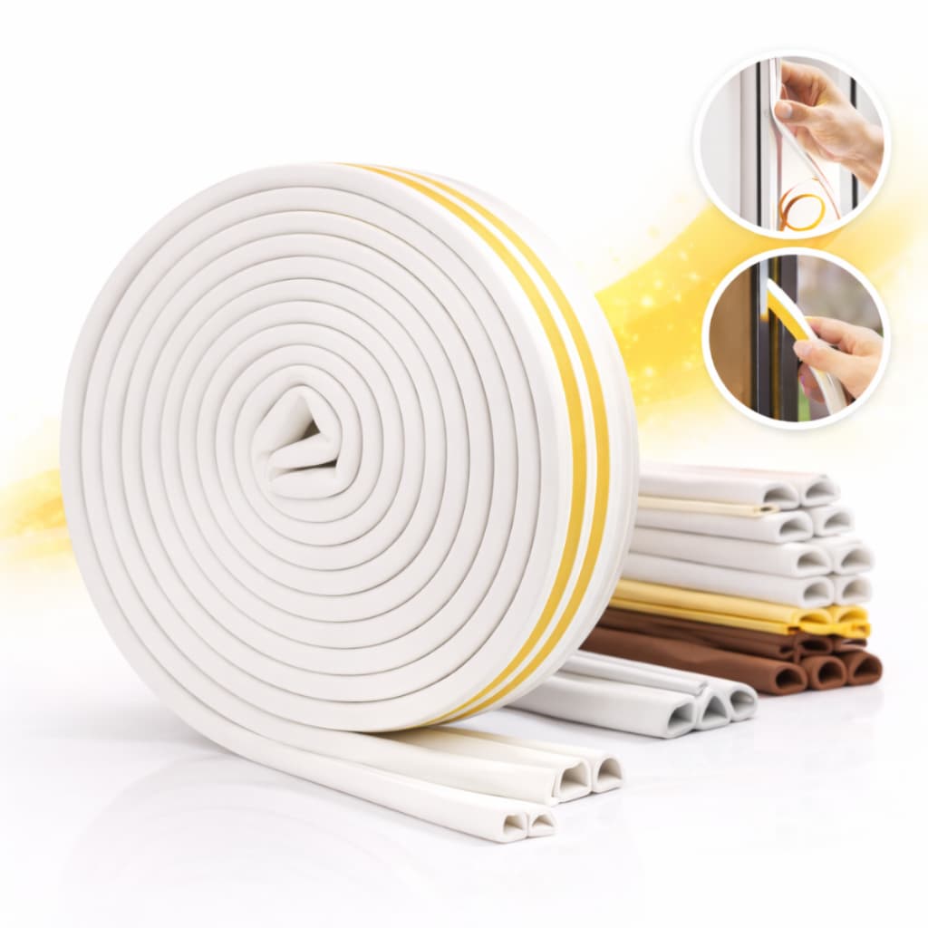 Fita Veda Fresta Porta 6 Metros Isolante Acústico Anti Ruído
