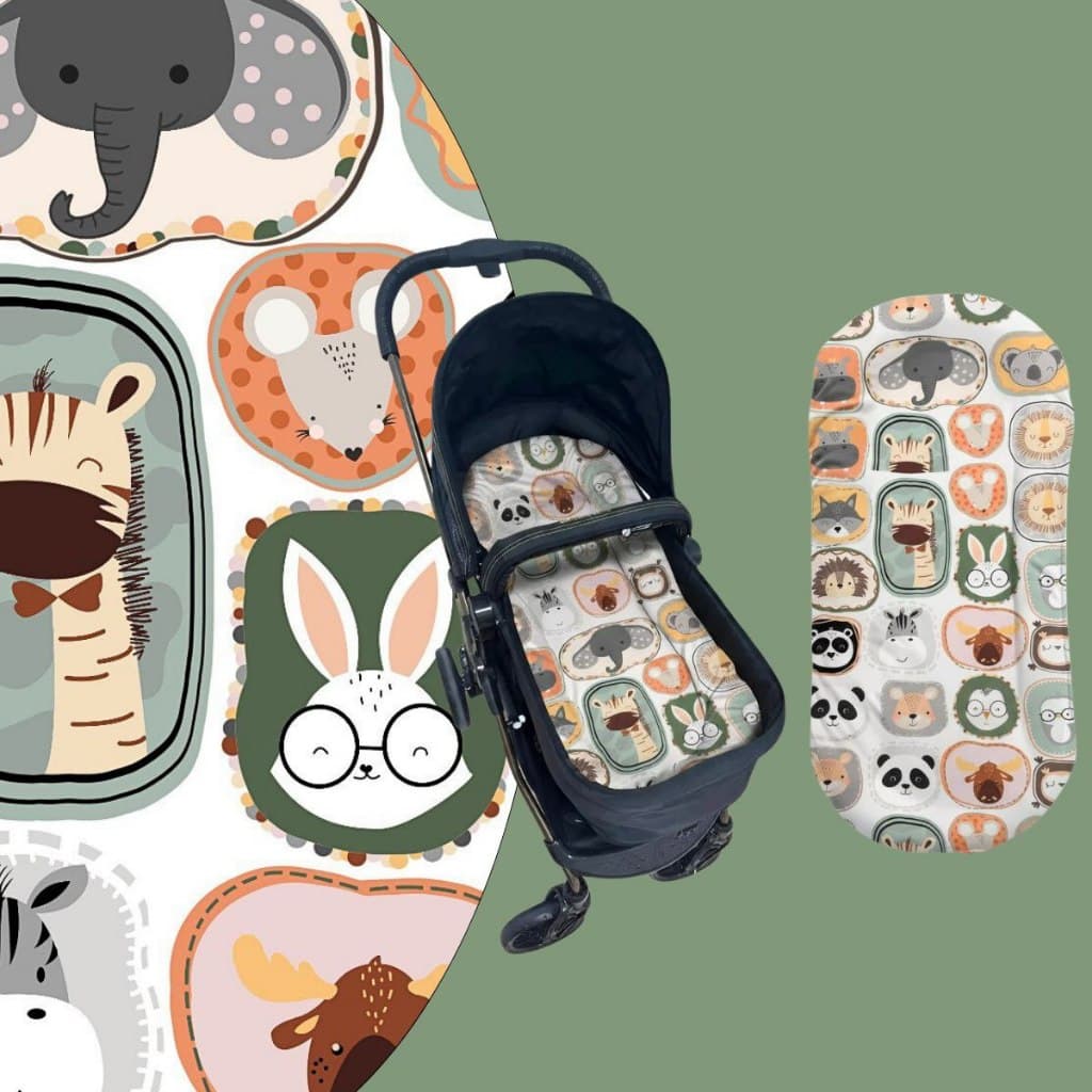 Ninho Casulinho PARA Carrinho Moisés Anatomico  + Capa 100% Algodão