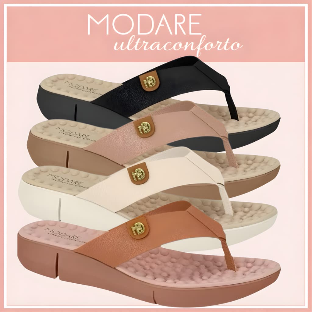 Tamanco Feminino Ortopédico Modare Esporão Massageador Fascite Conforto Original Anatômico REF:7142