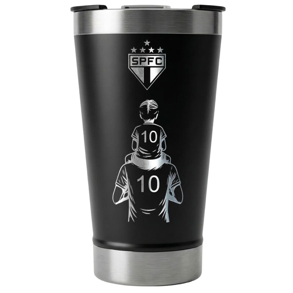 Copo Personalizado Pai E Filho(a) São Paulo Torcedo  473ml