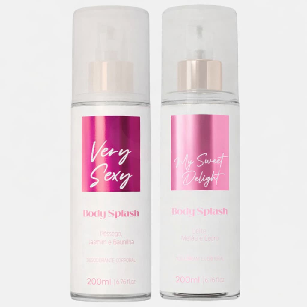 Kit 02 Body Splash My Sweet Delight + Very Sexy Barbour's Beauty 200ml Desodorante Corporal