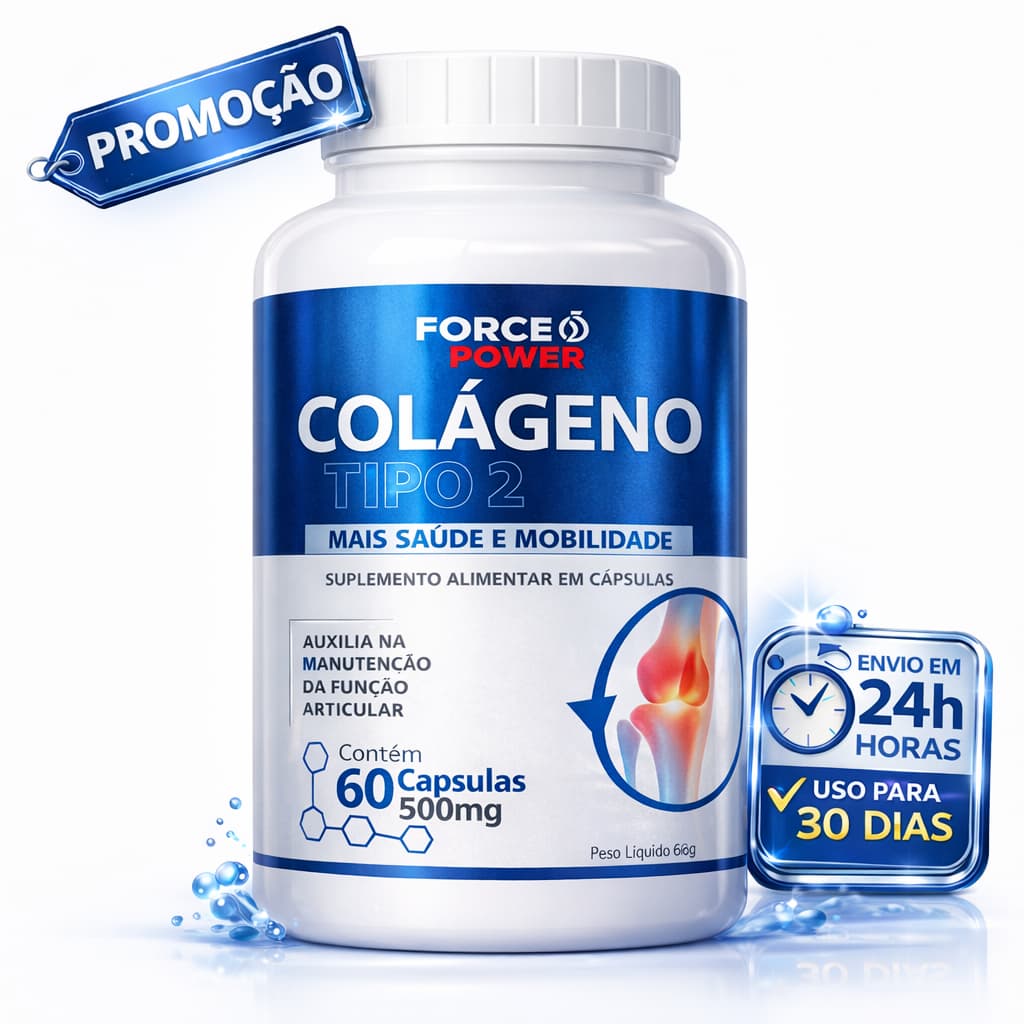 Colageno Tipo 2 Não Hidrolisado Não Desnaturado 40 mg -  COLÁGENO MAIS VENDIDO