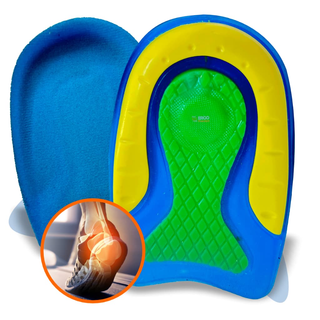 Palmilha Ortopédica de Calcanhar Para Inflamação Tendão de Aquiles Bursite e Redução de Impacto