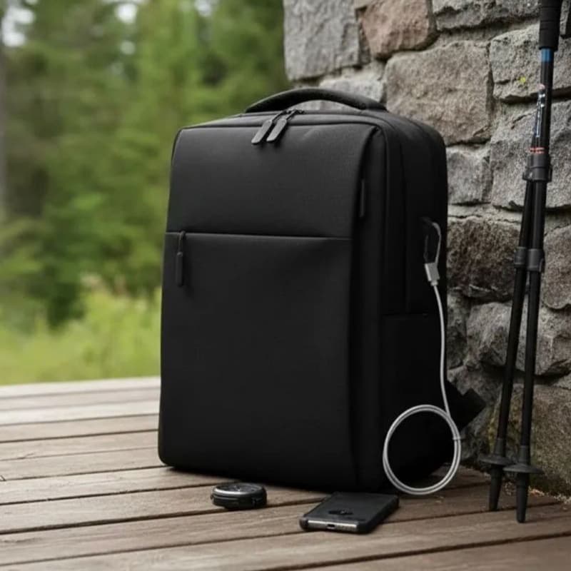 Mochila Masculino e Feminino Para Notebook Moda 18l 15.6 Polegadas Fone de ouvido e USB Executiva