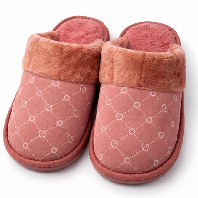 Pantufa Feminina Elegance Home Forrada com lã Super Macia Rosa