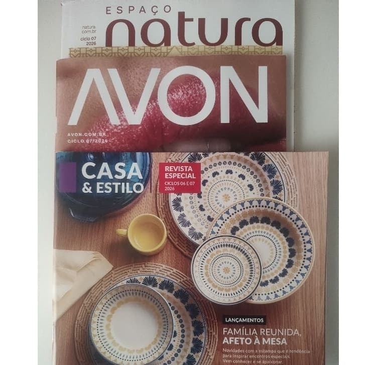Revistas - KIT Natura, Avon e Casa & Estilo Ciclo 3, 6 e 7