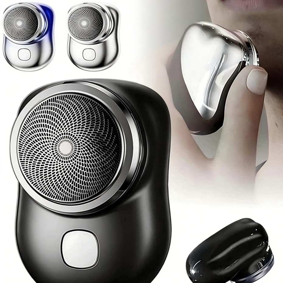 Mini Barbeador EléTrico PortáTil À Prova D'áGua TIPO-C Aparador De Barba De Bolso Promoção
