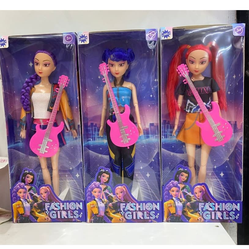Bonecas guerreiras estilo k-pop com Articulações Móveis 30cm - Fashion Pop Star presente infantil