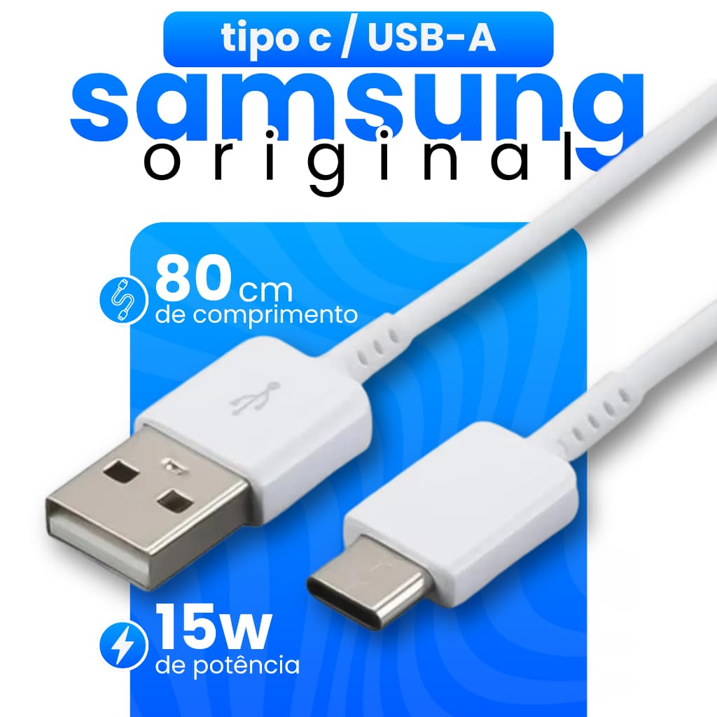 Cabo Samsung Original Turbo Tipo C Com Alta Compatibilidade