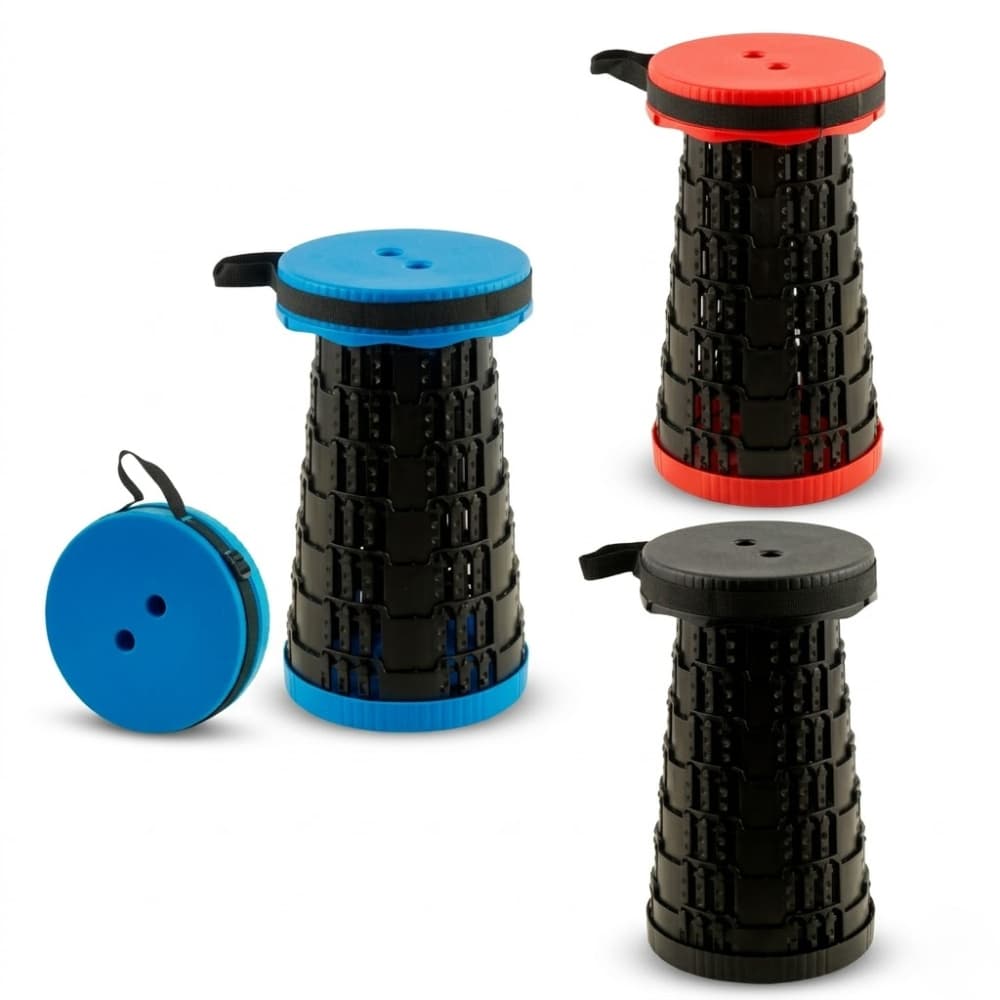 Banco Retrátil Portátil Petrin Assento Dobrável Suporta 300kg