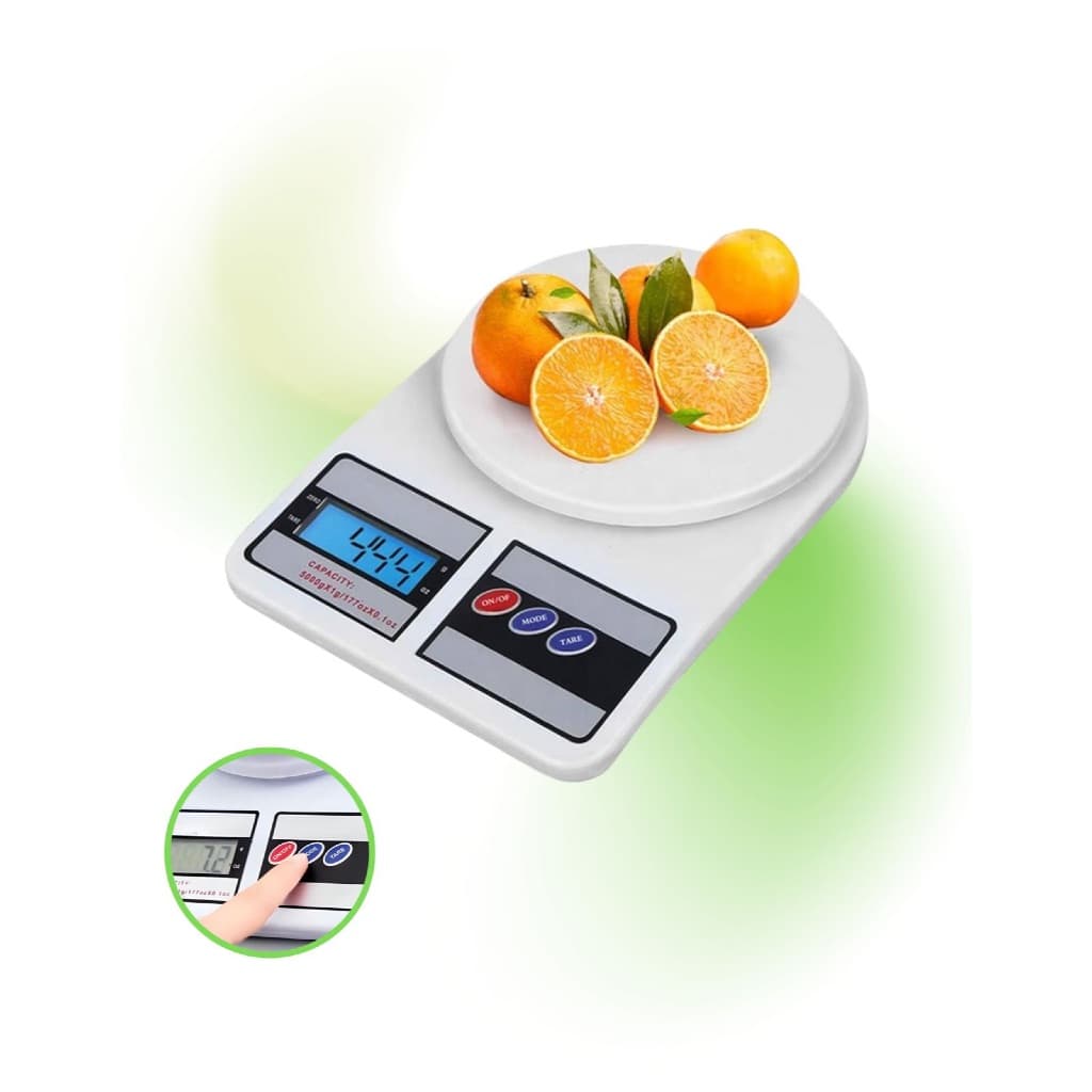 Balança Digital Cozinha 10kg Alta Precisão 1g Função Tara Fitness Dieta Alimentos Confeitaria Nutrição Profissional