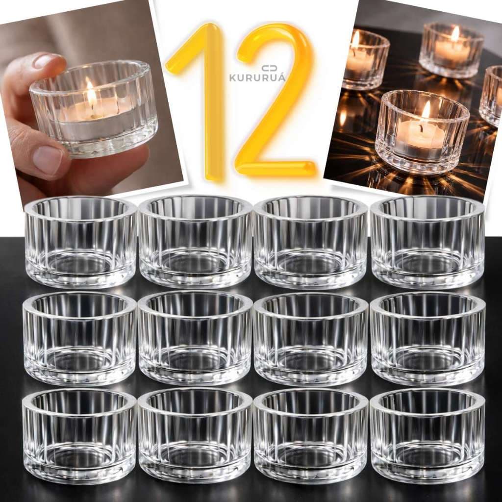 Porta Vela Castiçal Mini Vela Rechaud Elegante Decoração Festas 4, 8, 12 und