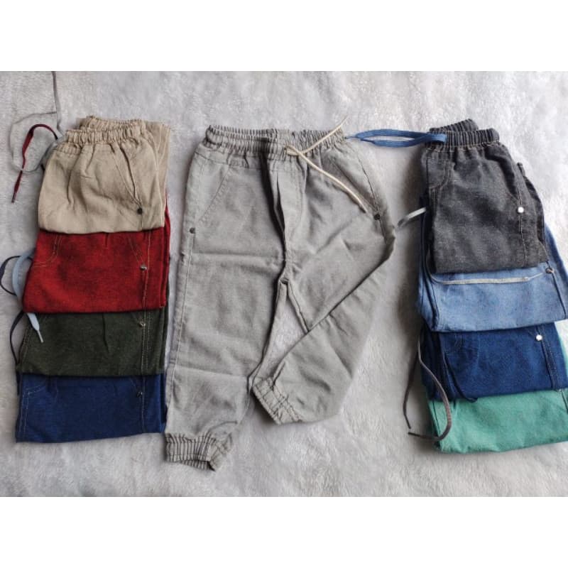 CALÇAS JOGGER FIO TINTO infantil MENINO 2/4/6/8/10/12 ANOS veja sa medidas