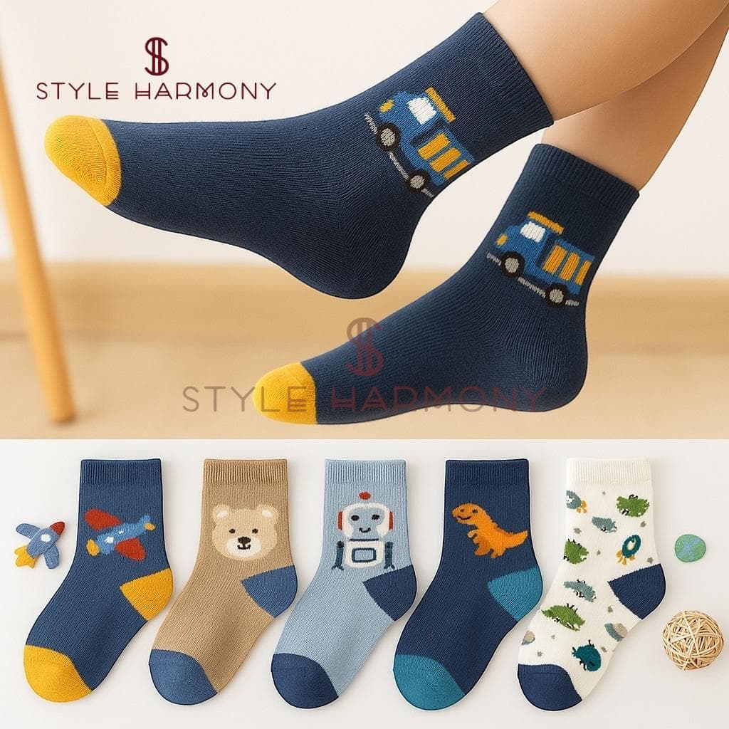 Kit até 18 Pares Meia Infantil  Menino Estampadas Criança Masculino 0 A 10 Anos Premium