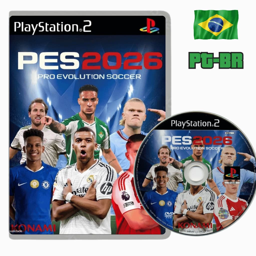 PES 2026 - Playstation 2 (Mídia Física) ps2