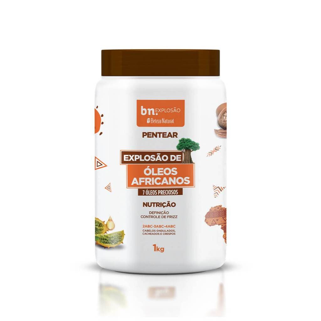 Creme de Pentear Explosão de Óleos Africanos 1kg Beleza Natural