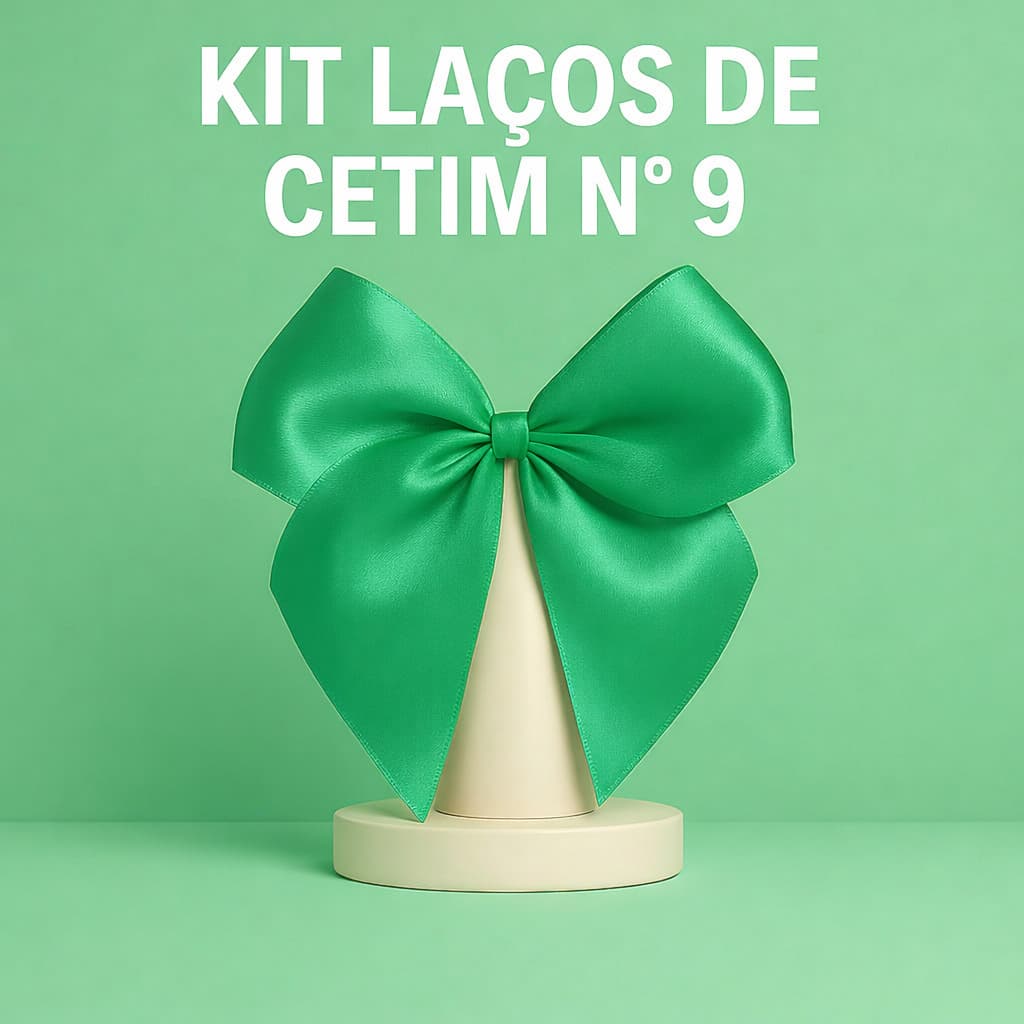Kit Laços de Cetim nº 9  Laços Prontos para Lembrancinhas de Luxo Casamento, Festa e Batizado