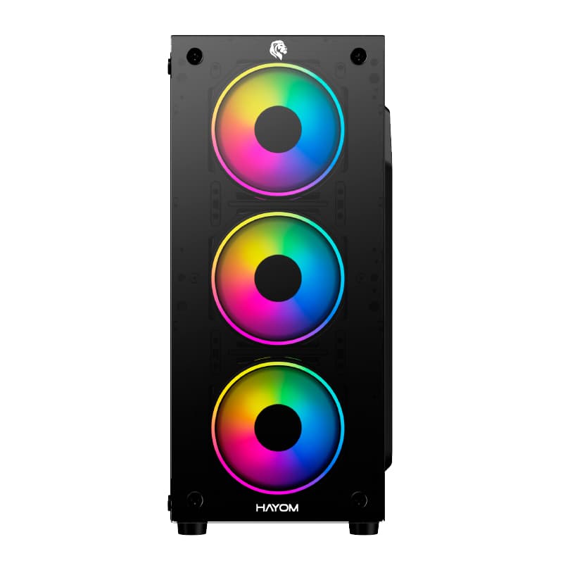 Gabinete Gamer 1749 Lateral E Frontal Em Vidro C/ 4 Fans Rgb