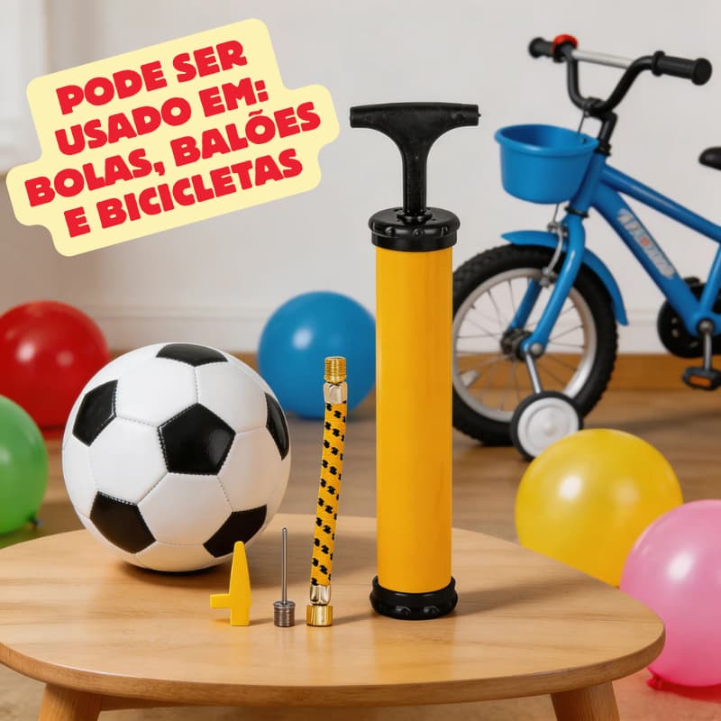 bomba de ar manual barata para encher bola pneu bicicleta balão 24cm com bicos e mangueira