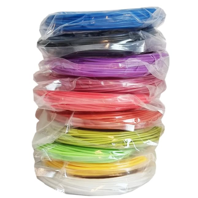 Refil Filamento Pla Kit 20 Cores 100m Caneta 3d Impressora