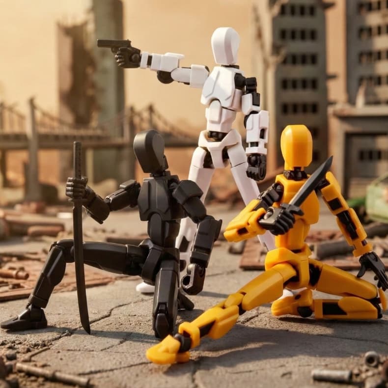 Boneco Articulado Dummy 13 Brinquedo Infantil Figura Criativo de Manipular e Montar Acessórios