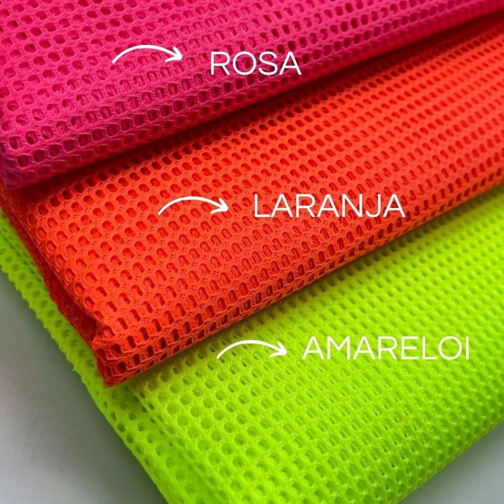 TELA PARA CONFECÇÃO - KIT NEON UM METRO E MEIO 3 CORES